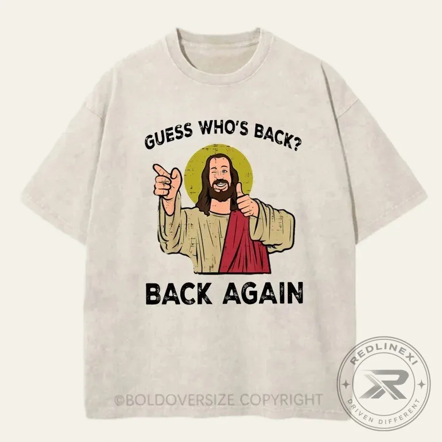 Funny Jesus Guess Who's Back Again Easter Christian T-Shirt